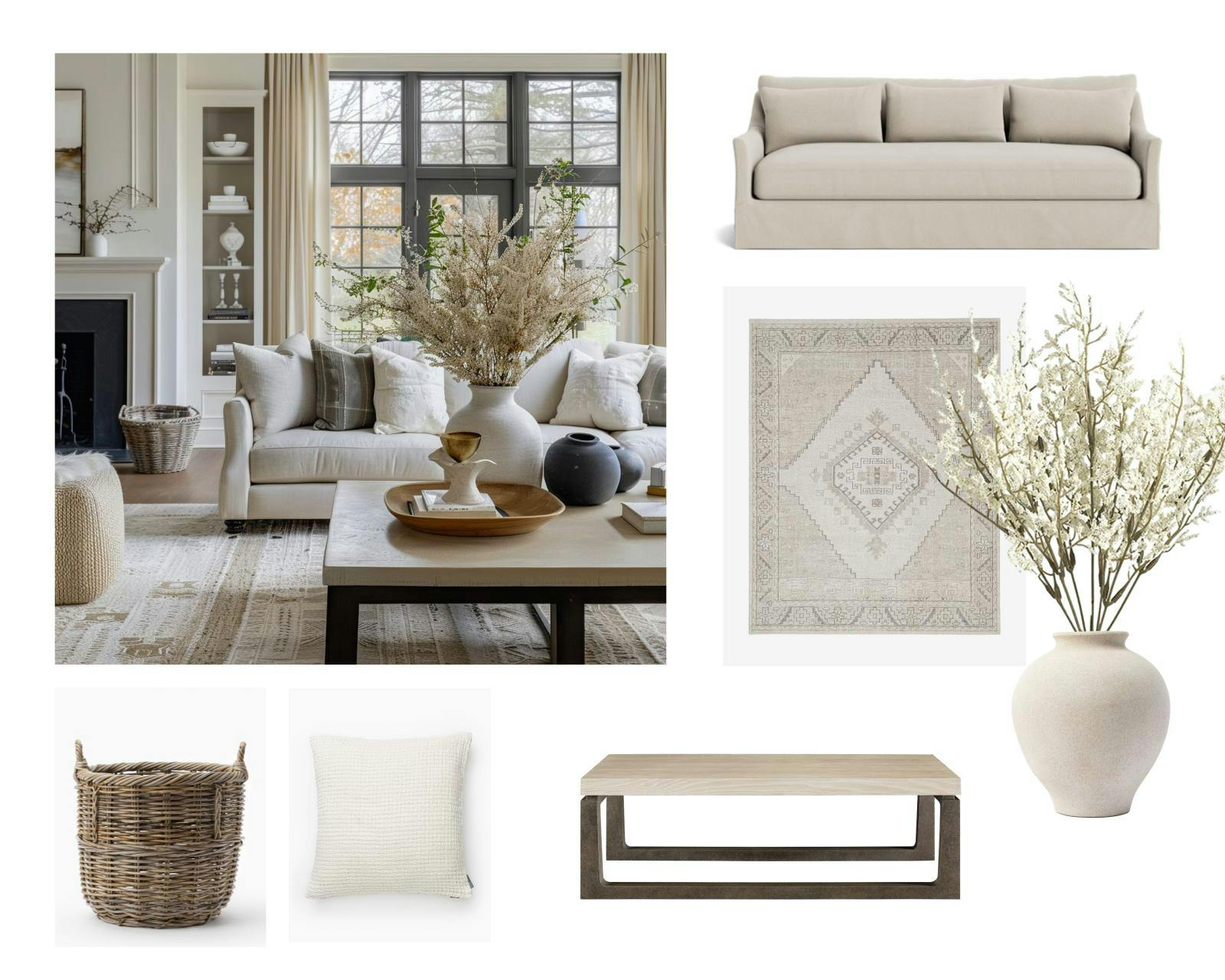 Studio McGee-Inspired Living Room Mood Board and Shopping List